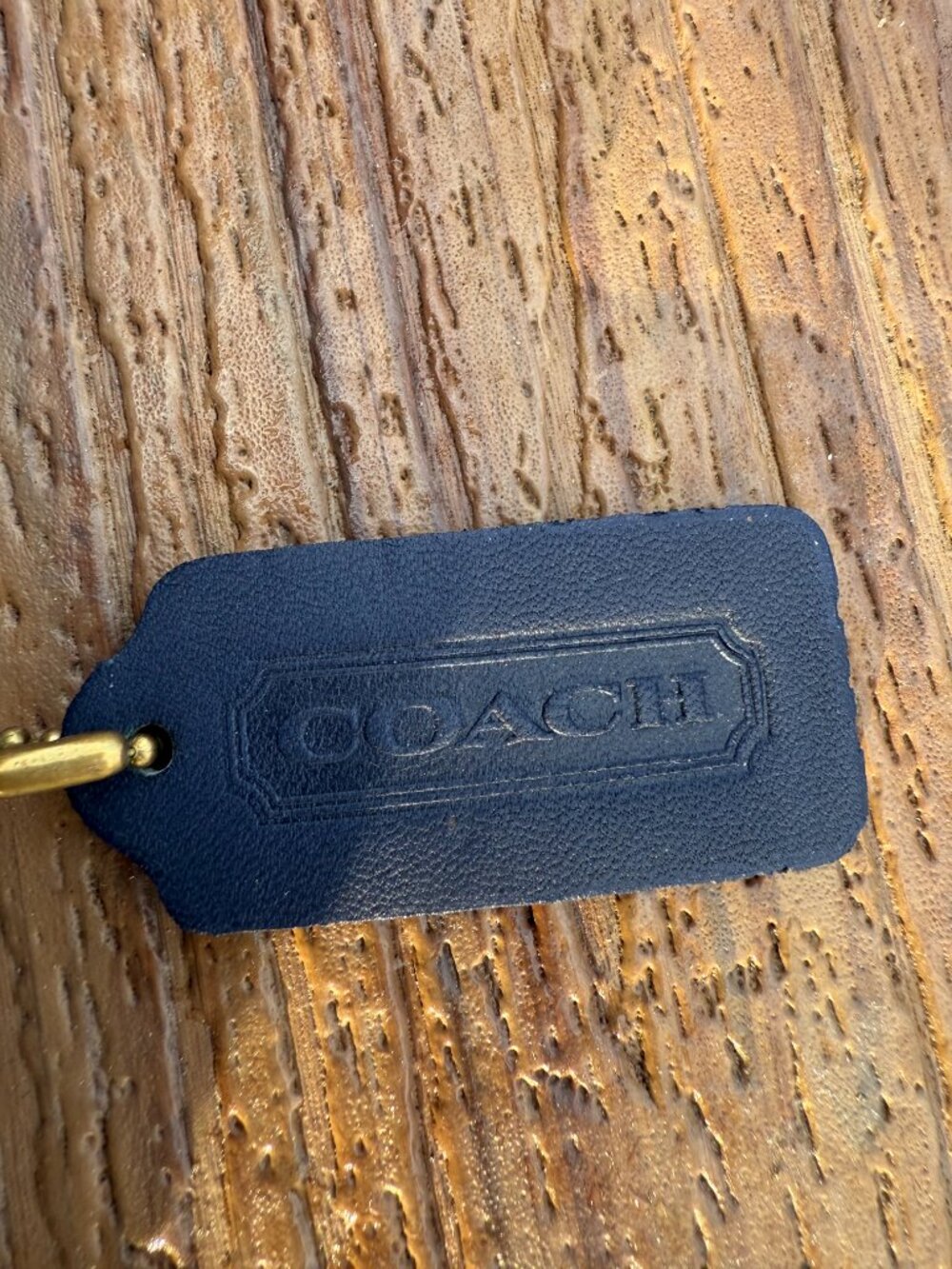 Blue Vintage Coach skinny case, new with box - Picture 4 of 5